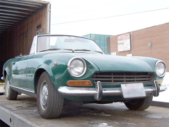 1968 Fiat Spider Arrives for Restoration